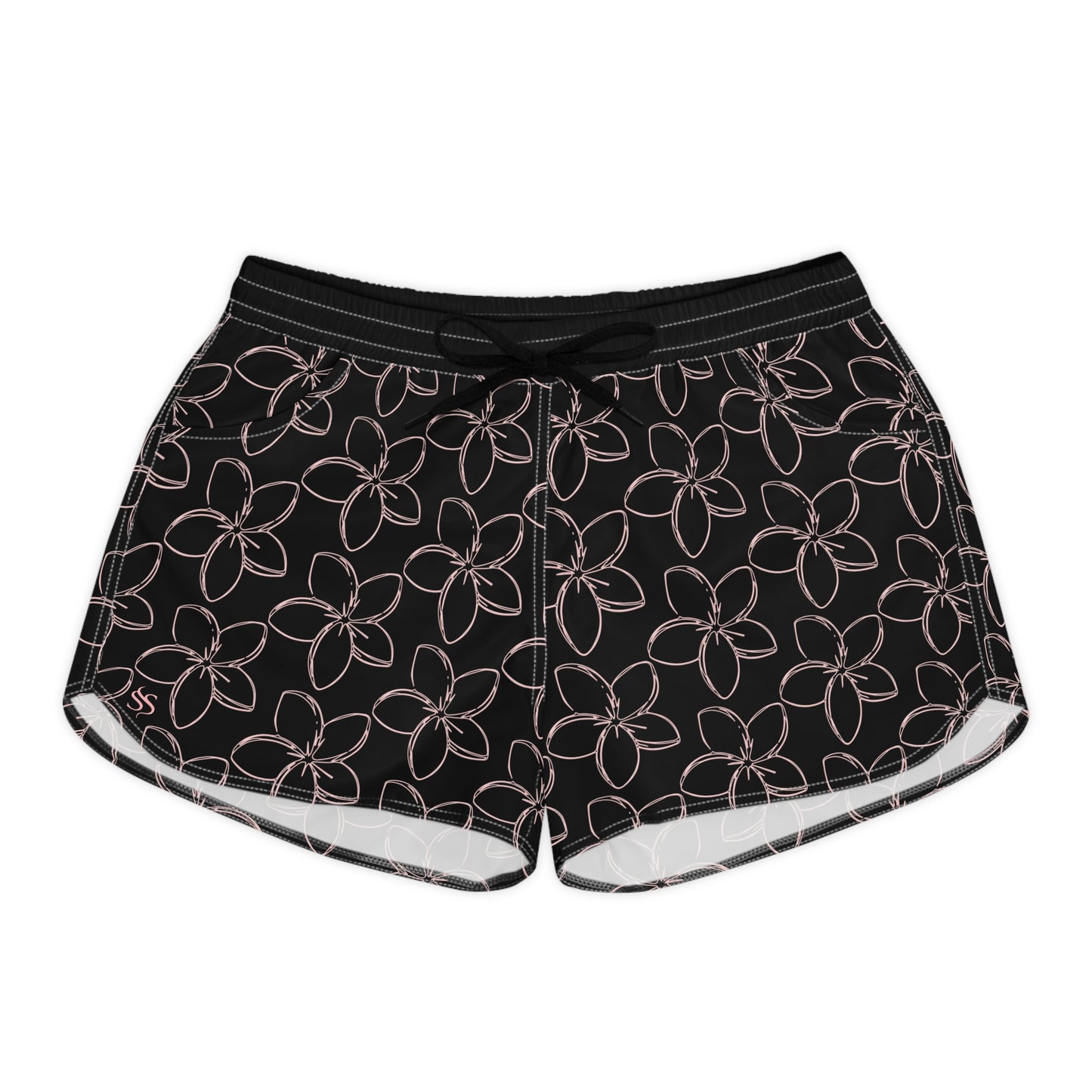 Plumeria Print Women's Shorts