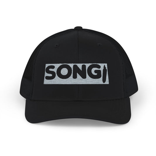 Stylish Snapback Trucker Cap with Embroidered 'SONGI' Design